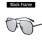 Sonnenbrille mit unregelmäßigem Rahmen und polarisierten Gläsern mit UV-Schut