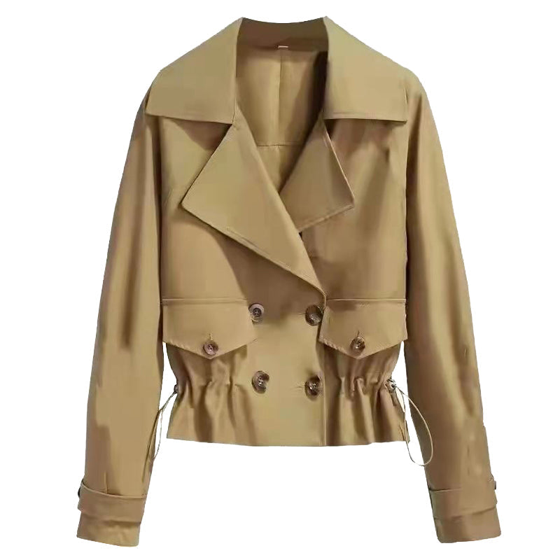 Kurzer modischer Trenchcoat im koreanischen Stil