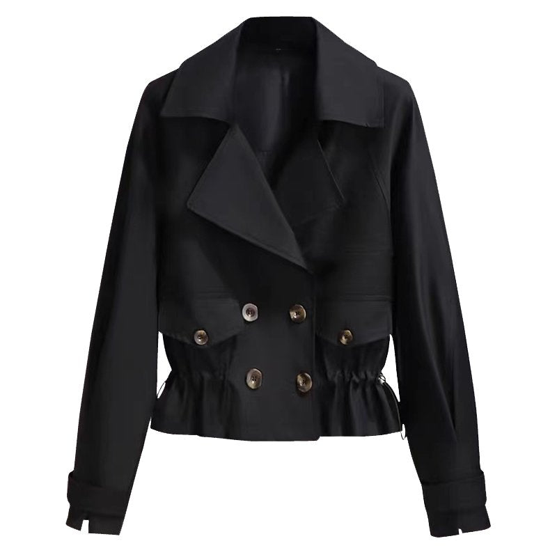 Kurzer modischer Trenchcoat im koreanischen Stil