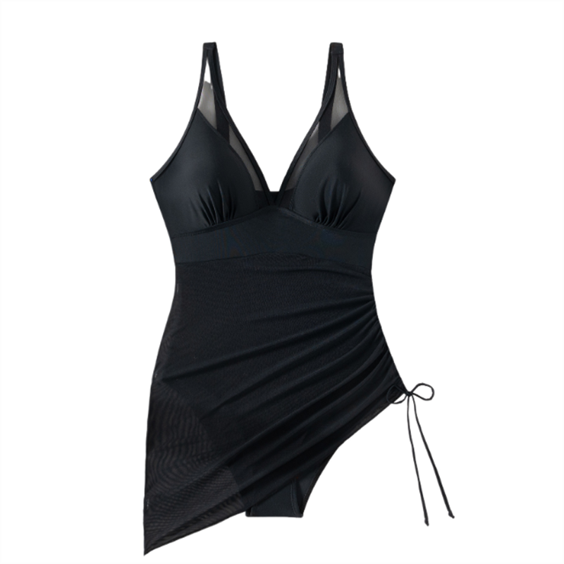 ⏳Begrenzte Zeit 50% Rabatt💥Schlankmachender transparenter Sarong-Wickel-Badeanzug aus Netzstoff👙
