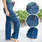 👖Maximal 50 % Rabatt!🏆High Rise Cargo Wide-Leg Stretch-Jeans für Damen