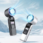❄️ SOMMERAKTION -50% NUR KURZE ZEIT! 🧊 Mini Handventilator mit Eiskühlfunktion – 4000mAh Akku, kompakt 183mm, 3 Farben Grau/Rosa/Weiß für Strand, Büro & Unterwegs