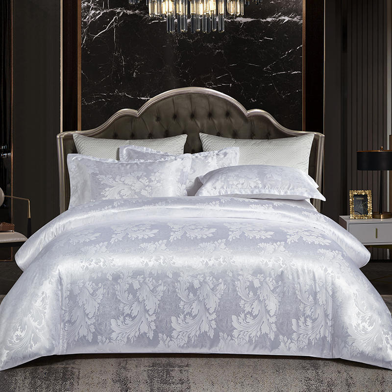 🔥Kostenloser Versand🔥Luxuriöse Satin-Jacquard-Bettwäsche in 4-teiliger Ausführung
