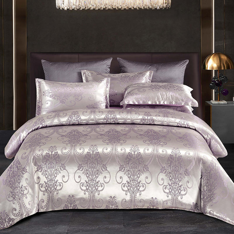 🔥Kostenloser Versand🔥Luxuriöse Satin-Jacquard-Bettwäsche in 4-teiliger Ausführung