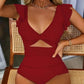 🎁Begrenzter Ausverkauf - 67% Rabatt👗Sexy gerüschter Badeanzug
