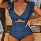 🎁Begrenzter Ausverkauf - 67% Rabatt👗Sexy gerüschter Badeanzug