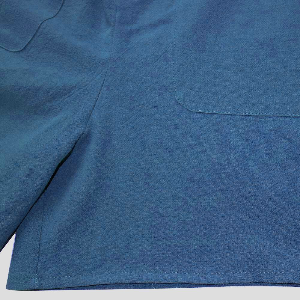 Einfarbige ärmellose verstellbare Träger Taschen Lose kurze Hosen Overalls