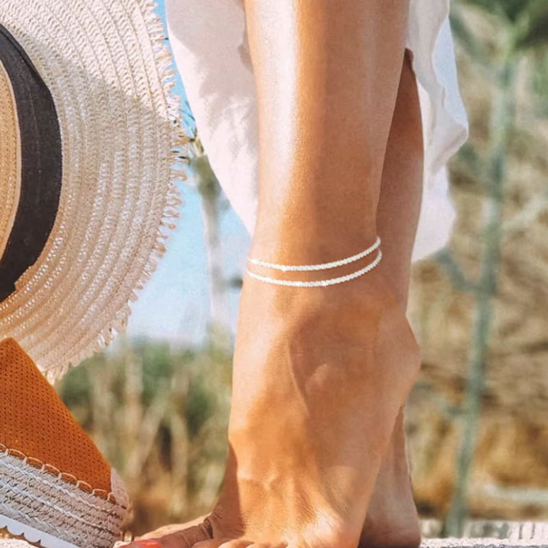 ✨ Wasserdichtes Schicht-Fußkettchen – Dein neuer Lieblings-Accessoire für Strand & Alltag!