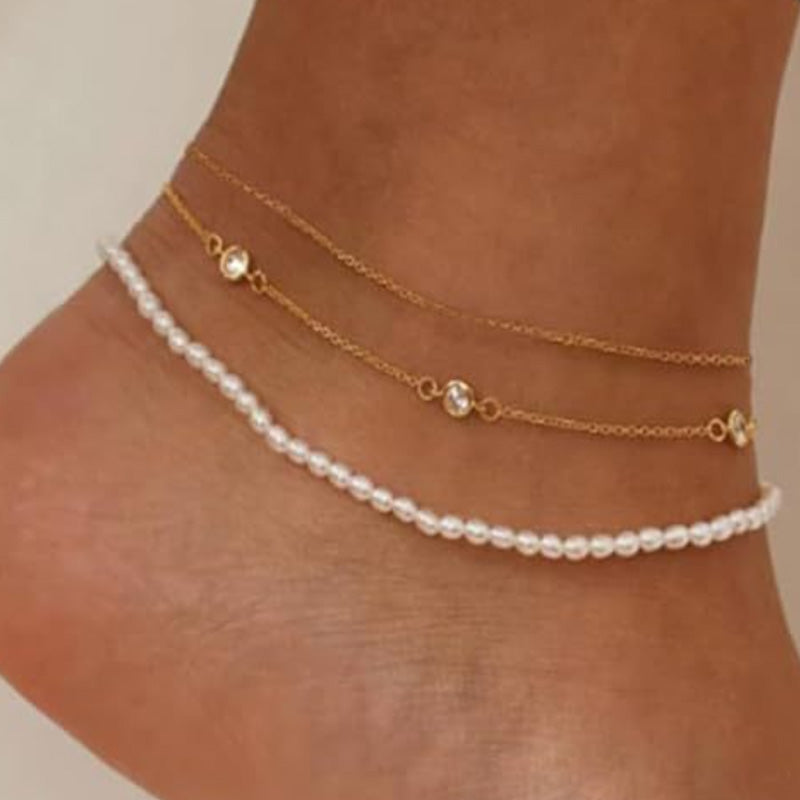 ✨ Wasserdichtes Schicht-Fußkettchen – Dein neuer Lieblings-Accessoire für Strand & Alltag!