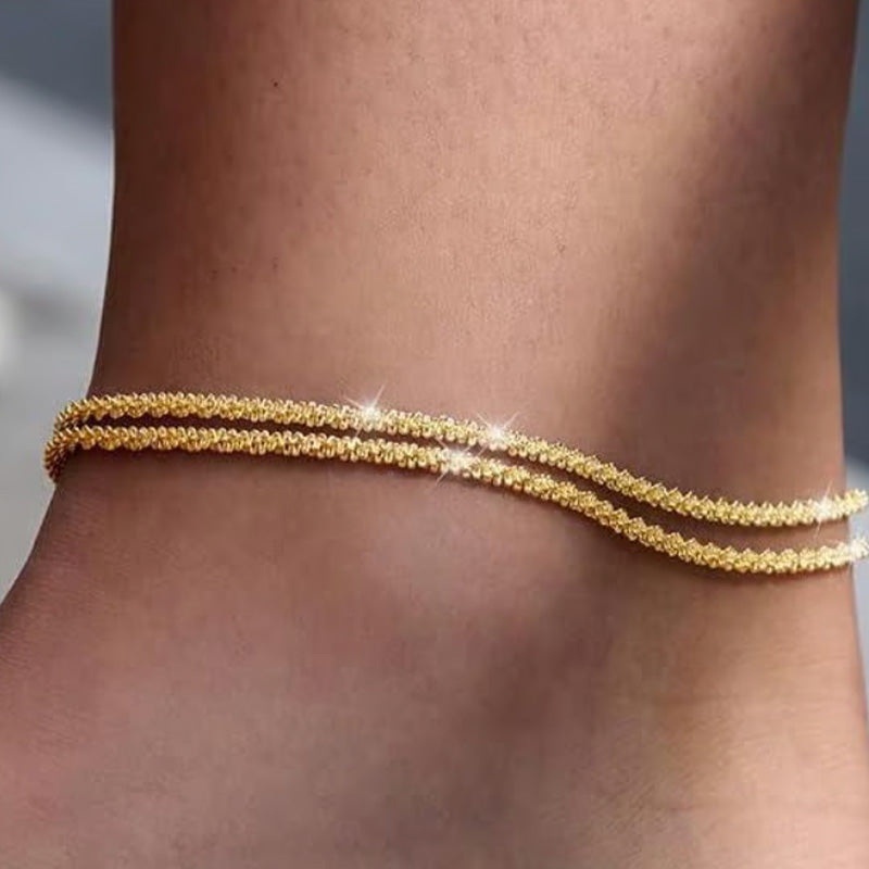 ✨ Wasserdichtes Schicht-Fußkettchen – Dein neuer Lieblings-Accessoire für Strand & Alltag!