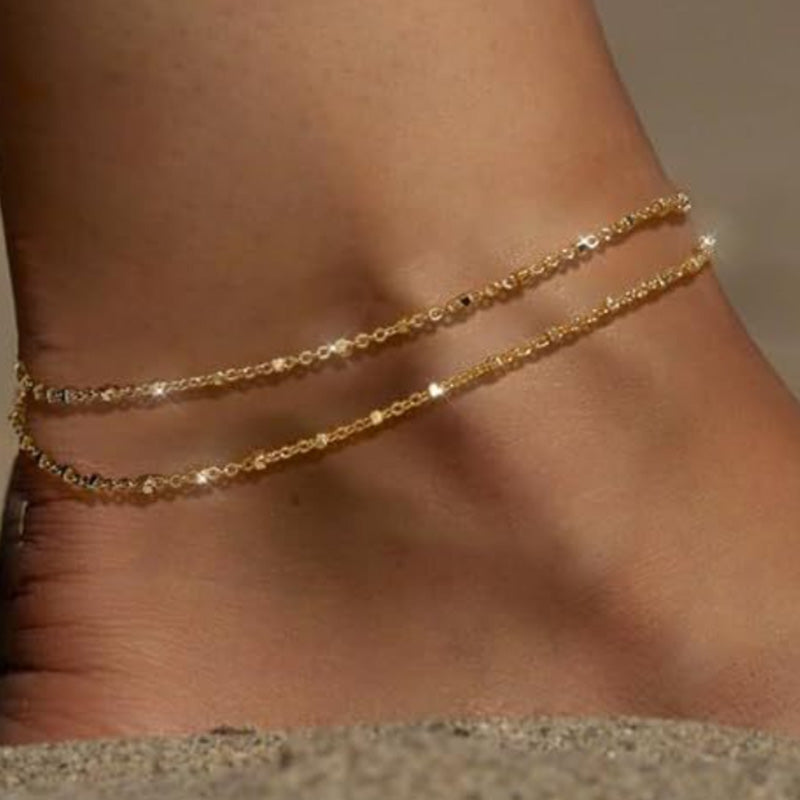 ✨ Wasserdichtes Schicht-Fußkettchen – Dein neuer Lieblings-Accessoire für Strand & Alltag!