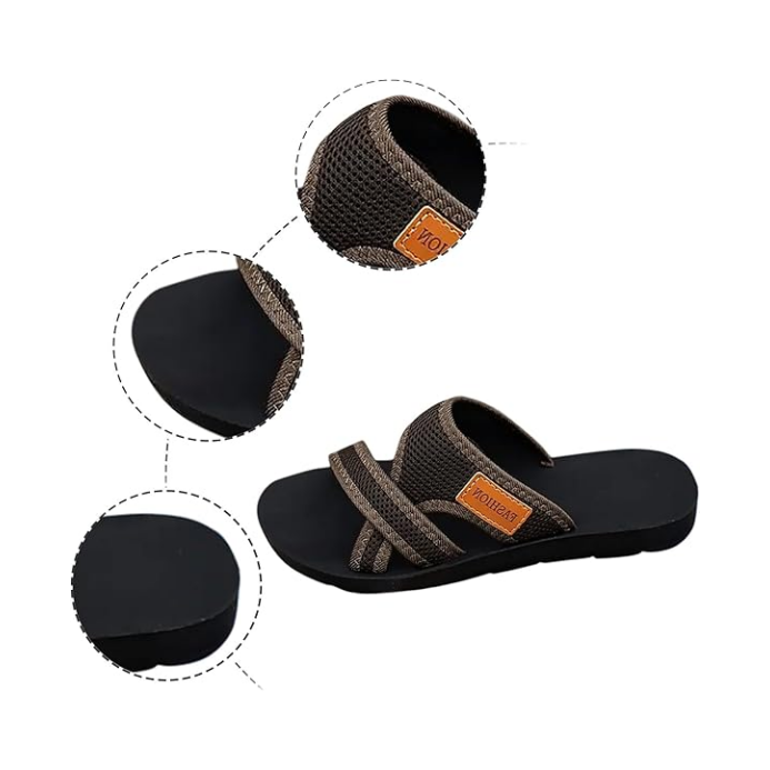 🔥Bequeme Damen-Sandalen mit flacher Sohle – Offene Zehenpartie, atmungsaktives Mesh für breite Füße im Sommer💖