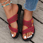 🔥Bequeme Damen-Sandalen mit flacher Sohle – Offene Zehenpartie, atmungsaktives Mesh für breite Füße im Sommer💖