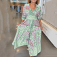 🔥 Frühjahr/Sommer Sale - 50% OFF 💃 Elegante Floral Drawstring Long Dresses für Damen