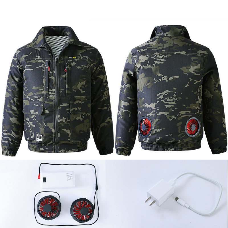 Rechargeable Cooling Jacket with Dual Fans