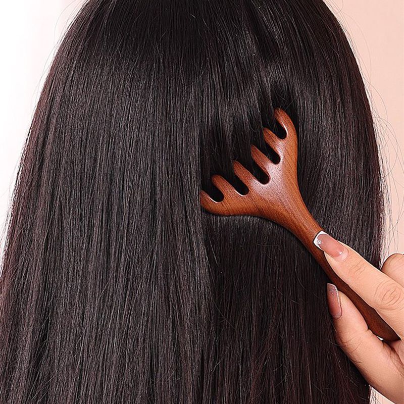 🌿 50 % RABATT FÜR BEGRENZTE ZEIT! 🪮 Holz Meridian Massagekamm mit 6 abgerundeten Krallen – Entspannt Kopfhaut, löst Verspannungen im Nacken & stimuliert die Haarfollikel