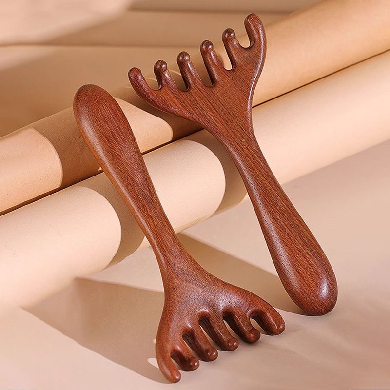 🌿 50 % RABATT FÜR BEGRENZTE ZEIT! 🪮 Holz Meridian Massagekamm mit 6 abgerundeten Krallen – Entspannt Kopfhaut, löst Verspannungen im Nacken & stimuliert die Haarfollikel