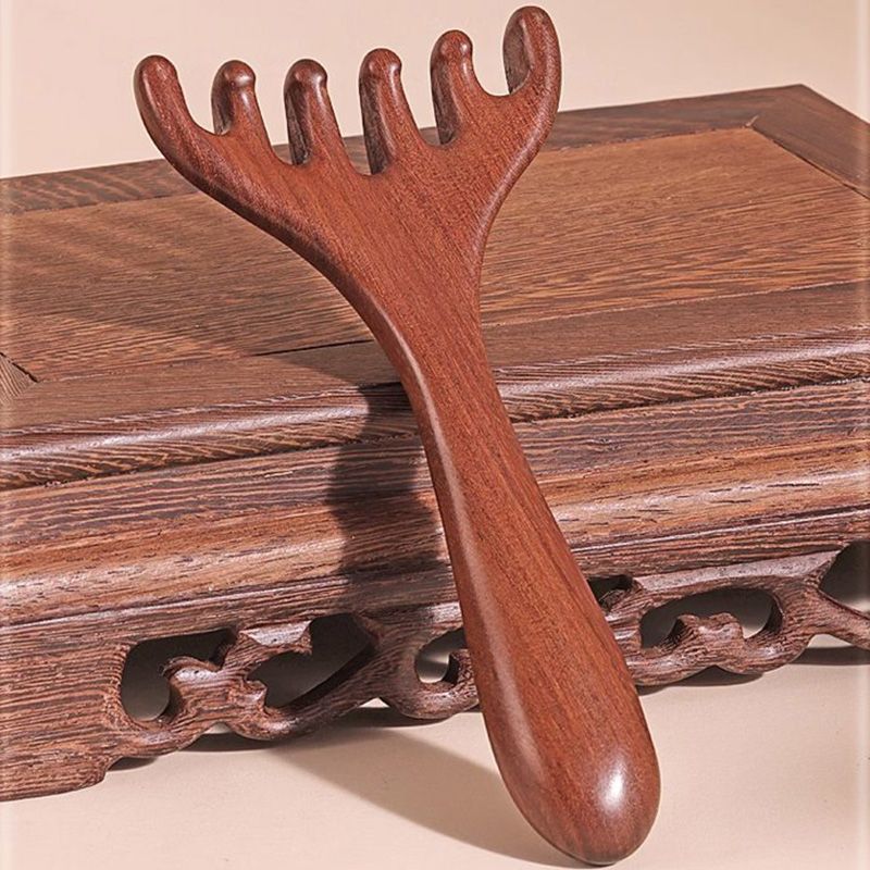 🌿 50 % RABATT FÜR BEGRENZTE ZEIT! 🪮 Holz Meridian Massagekamm mit 6 abgerundeten Krallen – Entspannt Kopfhaut, löst Verspannungen im Nacken & stimuliert die Haarfollikel