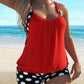 🏖️ Zweiteiliges Tankini-Set mit Polka-Dots & Bauchkontrolle – Figurformender Damen-Badeanzug für Strand & Pool 👙