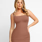 🖤 Figurbetontes Träger Minikleid ✨ Integrierter Shapewear Bodycon Kleid mit Beinschlitz für Party & Club Damen