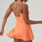 🏃‍♀️Sportliches Tennis-Kleid mit Spaghettiträgern & integrierten Shorts – Vielseitiges Kleid für Sport & Freizeit✨