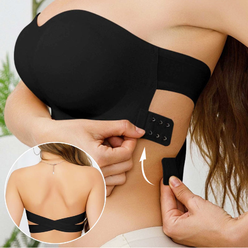 💜 Trägerloser Bandeau-BH ✨ Nahtloser Büstenhalter ohne Bügel mit Halt, vielseitig einsetzbar