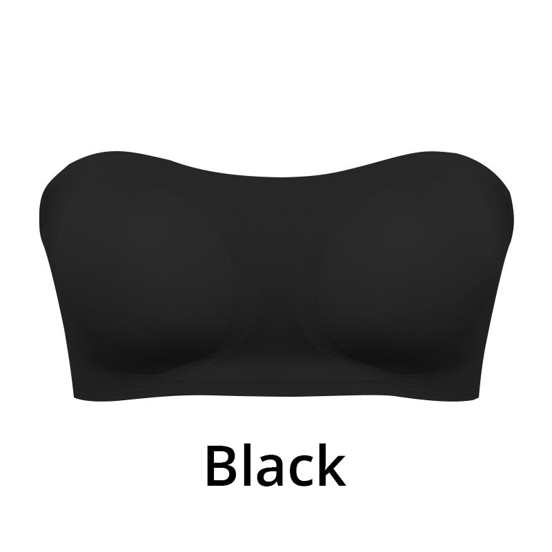 💜 Trägerloser Bandeau-BH ✨ Nahtloser Büstenhalter ohne Bügel mit Halt, vielseitig einsetzbar