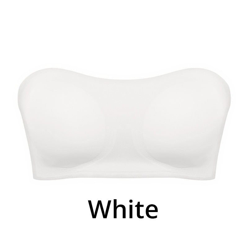 💜 Trägerloser Bandeau-BH ✨ Nahtloser Büstenhalter ohne Bügel mit Halt, vielseitig einsetzbar