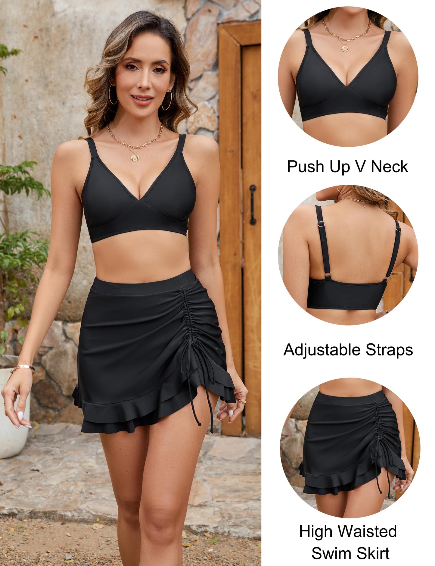 🌸Frühjahr-Sommer-Promotion-Periode! -Dick gestreifter Bikini mit hoher Taille 🌸（52% Rabatt）