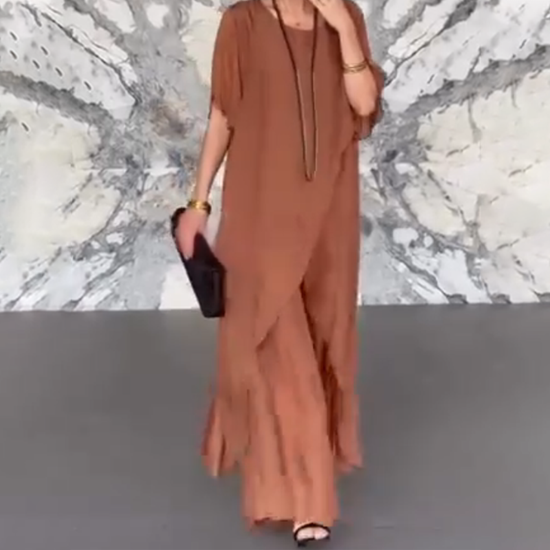 💥2025 HEISSER VERKAUF💥Damen-Set aus asymmetrischem Oberteil und lockerer Hose