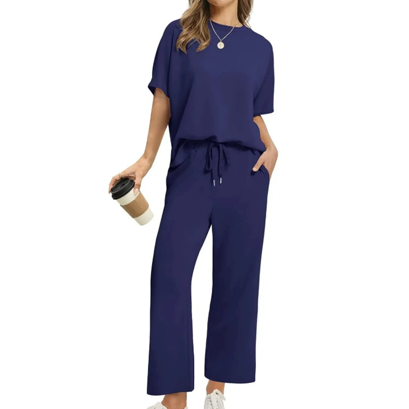 ⏳Zeitlich begrenztes Angebot⏰Weiches, lässiges Oberteil und Hose für Damen