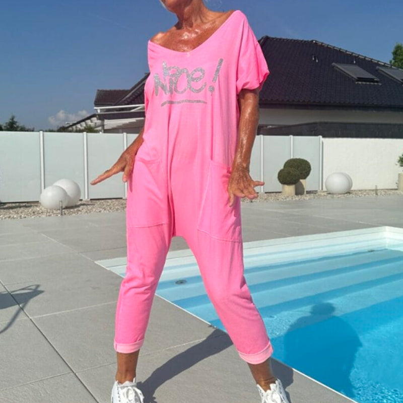Lässiger Damen-Jumpsuit mit Taschen