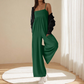 🏖️ 50 % RABATT FÜR BEGRENZTE ZEIT! ✨ Damen Träger Jumpsuit mit weitem Bein – Fließender Stoff, Taschen, minimalistischer Square-Ausschnitt für Strand, Urlaub & Alltag