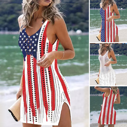 🎁SOMMER-SALE!⏳Damen Durchbrochenes Bade-Überwurf-Kleid