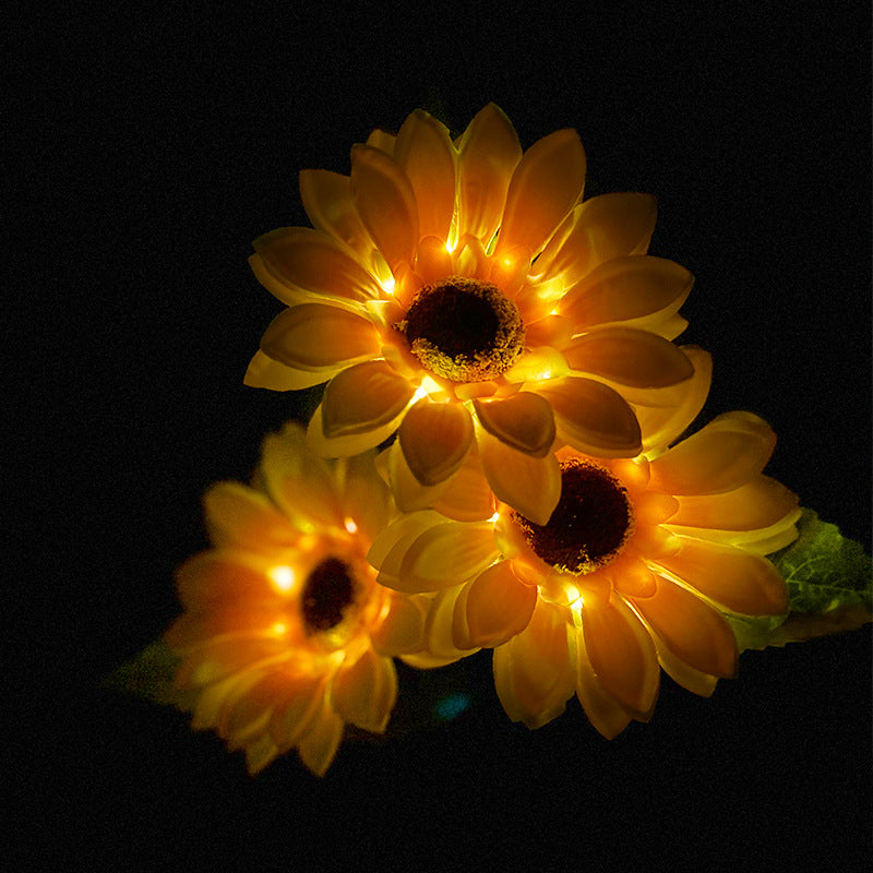 💥Diese Woche Sonderangebot - 💕🎁 - Wasserdichte Sonnenblumen-Solar-Gartenstehlerleuchten