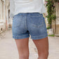 Damen Casual Stretch Denim Shorts