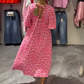🏖️Summer Cooler Deal: 50% OFF!!! 🎀Damen V-Ausschnitt bedrucktes Kleid