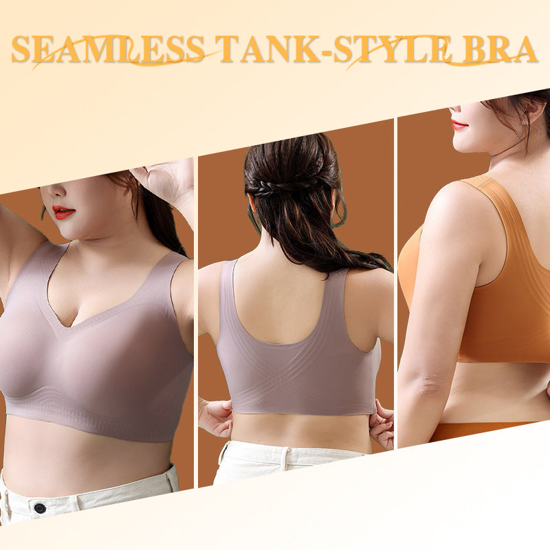 Atmungsaktiver, weicher, nahtloser BH im Tank-Stil