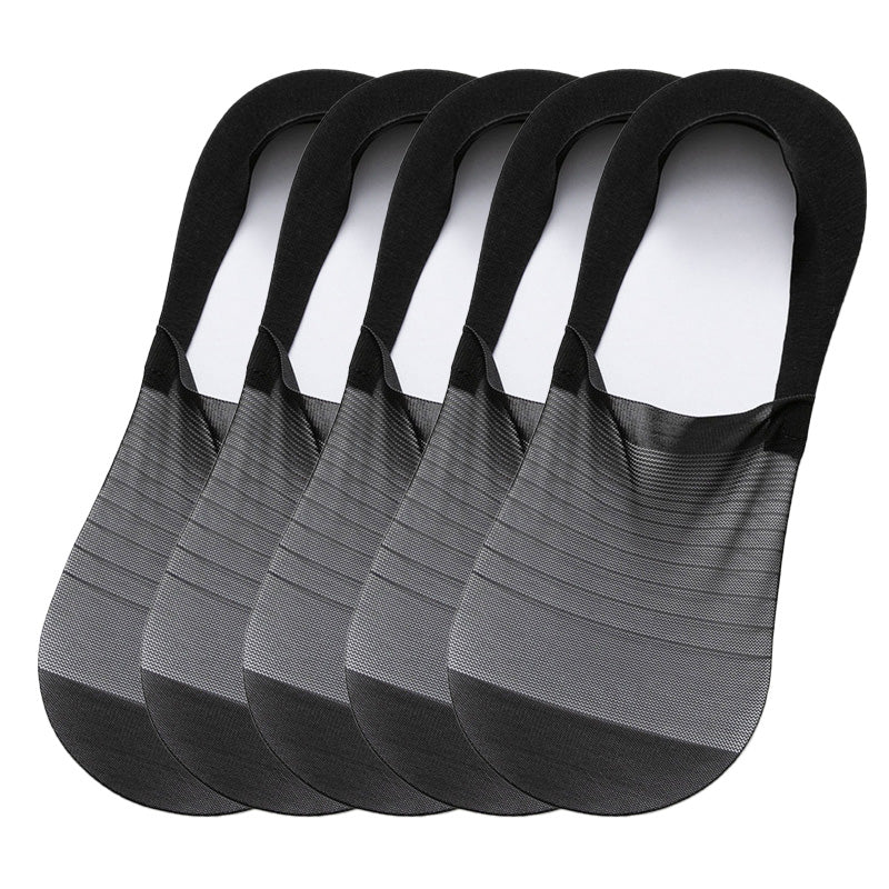 🧦5 Paar Ice Silk No-Show Socken Set