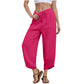Women's Casual Wide Leg Ankle Pants