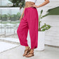 Women's Casual Wide Leg Ankle Pants