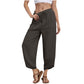 Women's Casual Wide Leg Ankle Pants