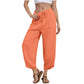 Women's Casual Wide Leg Ankle Pants