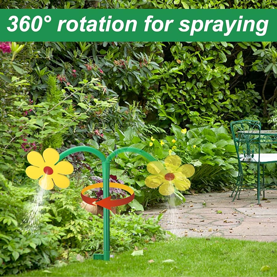 Gartensprinkler in Gänseblümchenform