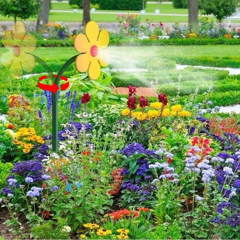 Gartensprinkler in Gänseblümchenform