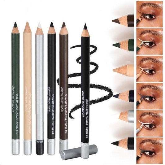 💜 KAUF 1, ERHALTE 1 GRATIS! ✏️ Professioneller Holz-Eyeliner Stift mit weicher Mine – Wasserfest & extrem langanhaltend, 6 trendige Farbtöne für individuelles Augen-Make-up