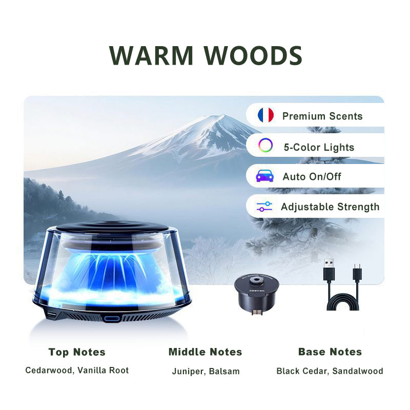 ☁️2025 Cloud Mist Auto-Diffusor – Automatische Ein-/Ausschaltung mit 30-Tage-USB-C-Akku und 1 Nachfüllpackung = 1 Jahr Frische