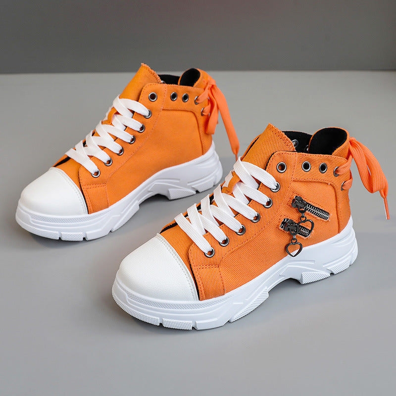 💖Begrenzte Stückzahl verfügbar 50 % Rabatt💖Lässige Canvas-Schuhe für Damen mit dicker Sohle