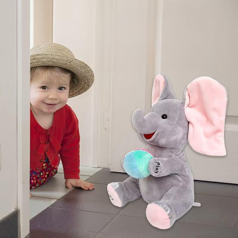 Süße Plüsch-Elefant-Puppe zum Versteckspielen