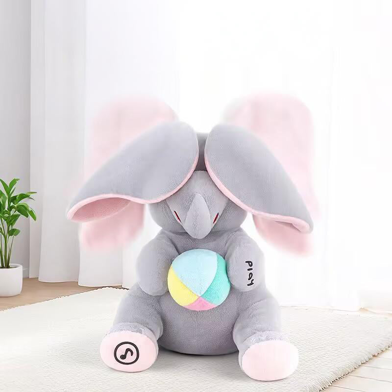 Süße Plüsch-Elefant-Puppe zum Versteckspielen